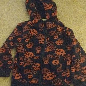 Hooded zip up sweater with pockets